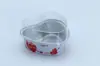 Caja de aluminio para hornear en forma de corazón, caja de papel de aluminio, empaque para pastel, taza de postre 100 ml, molde para postre de pudín hecho de material ecológico