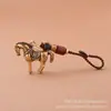 Venta caliente tridimensional Zodiac latón Zodiac colgante llavero latón llavero de coche de latón productos con colgante de cobre