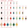 Venda Direta de Fábrica Estilo Coreano Borda Fragrante Envolvida Vidro Dupla Face Duplo Furo Pingente de Cristal Acessórios para Pulseira DIY Joias Atacado
