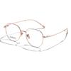 Gafas de Titanio Puro Ultraligeras Estilo Coreano Montura Ovalada para Miopía Mujeres Pueden Equiparse con Monturas de Gama Alta Sin Maquillaje Montura Completamente de Titanio