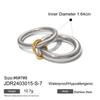 Juego de Anillos de Dos Piezas Metálicos Brillantes de Acero Inoxidable y Oro de 18 Quilates, Popular en Europa y América, Tendencia en Acero de Titanio Minimalista Diseño de Cubo Pequeño