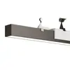 Candelabro moderno minimalista para restaurante, iluminación nórdica de espectro completo con protección ocular inteligente para mesa de comedor, luminaria lineal minimalista de tira