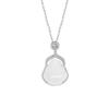 Collar Tichiya de calcedonia natural Maitreya de tiro real para mujer, plata de ley 925, nuevo estilo chino, collar con colgante de Buda de moda nacional