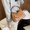 Bolso de axila bolso de mano bolso de hombro nuevo gamuza 2026 coreano diagonal para ir al trabajo moda bandolera exquisito otoño mujer terciopelo lujo ligero día