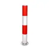 Columna de advertencia de tubería de acero galvanizado zona de aislamiento vial columna de puerto dividido columna poste de parada de coche poste vial fijo columna anti-colisión empotrada