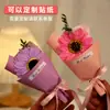 8 de Março Festival da Deusa das Mulheres Dia das Mães Simulação Buquê de Sabonetes Girassol Caixa de Presente de Mão com Flores Combinadas para Presente