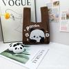 Bolsas de Regalo para el Día del Niño, Regalos para Estudiantes, Bolsas de Regalo Souvenir, Bolsas Tejidas Lindas de Panda de Dibujos Animados, Bolsos de Mano, Venta al por Mayor en Chengdu