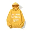 En Stock Nuevo Estilo Otoño/Invierno 2026 Ins Hip-Hop Inspirado en Kanye Sudadera con Capucha Unisex Estampado de Letras de Espuma con Forro Polar