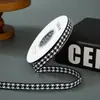 Acessórios de Roupa Pied-de-poule Laço DIY para Acessórios de Cabelo Estilo Coreano Fita Tecida Fita Xadrez Atacado em Estoque