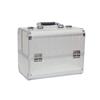 Popular Caja de Maquillaje Portátil de Gran Capacidad de Gama Alta de Doble Apertura Caja de Maquillaje Caja de Herramientas de Aleación de Aluminio para Tatuaje Manicura y Manicura