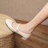 Nuevos Zapatos Individuales para Niñas con Suelas de Goma Suave, Adecuados para Niños Mayores, Zapatos de Princesa de Color Sólido con Hebilla, Zapatos de Cuero para Niñas