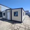 Contenedor Plegable Blanco Expansible de Doble Ala Tres en Uno Desmontable Casa Móvil para Uso en Toda la Casa en Zonas Turísticas y Alojamientos