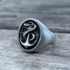 Design Vintage Seiko Navio Cobra Âncora Anel Cobre Hip Hop Tendência Punk Rock Locomotiva Acessórios de Mão Atacado