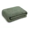 Manta-toalla de algodón puro para dormitorio, campamento de verano, dormitorio estudiantil, manta-toalla para la hora del almuerzo, manta fina de verano color verde militar para aire acondicionado