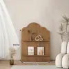 Revistero arqueado de estilo vintage, revistero de pie multicapa, expositor antideslizante de pared, estantería simple estilo nórdico ins