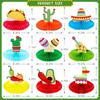 Adornos de Panal de Cactus Mexicano Decoración para Fiesta de Cumpleaños de Un Año Mesa de Comedor Fiesta Papel de Panal Base de Panal