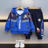 Ropa de Ultraman Traje de primavera para niños 2025 Nuevo estilo Chaqueta reflectante para niños Conjunto de dos piezas de primavera y otoño