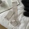 Calcetines sin pie estilo ballet para mujer, calcetines blancos finos de verano estilo Miu holgados, calcetines de malla transpirable con borde enrollado hasta la pantorrilla