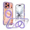 Adecuado para iPhone 18 Pro Max Xuncai Funda Magnética para Teléfono Transparente Apple 17 Pro Soporte Giratorio Funda Protectora