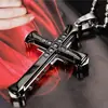 Explosões de e-commerce transfronteiriço de 2023 colar de cruz multicolorido com múltiplos diamantes pingente masculino coreano acessórios masculinos da moda atacado