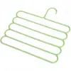 Estante Organizador de Almacenamiento de Pantalones de Cinco Capas Engrosado, Estante Creativo Antideslizante para Colgar y Organizar, Pinza para Pantalones para Uso Doméstico, Colgador de Pantalones para Adultos