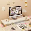 Soporte Elevador para Monitor de Computadora de Escritorio Base para Pantalla Soporte Bandeja para Teclado de Escritorio