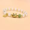 Pulsera de Mariposa de Cristal Ojo de Gato Douyin para Mujer Diseño Nicho Ins Pulsera Luz de Luna Gris Pulsera DIY Regalo para Estudiante
