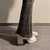 Zapatos Mary Jane estilo francés para mujer, nuevo modelo de verano 2026, sandalias de tacón alto con plataforma y lazo de perlas, zapatos pequeños de cuero estilo hada