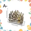 Porta pañuelos y soporte de almacenamiento de madera de conejito lindo para Pascua transfronterizo - Tema festivo Artículo decorativo práctico 2 en 1