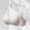 Calcinha de renda sem costura para seios grandes, faz parecer menores, anti-queda, confortável, respirável, suporte suave, levanta, coleta os seios laterais, sutiã