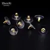 Tapones para los oídos de película de bala que conservan el color de alta calidad, Pendientes, Tapones para los oídos de silicona, Accesorios de joyería, Tapones para los oídos de repuesto tipo frisbee