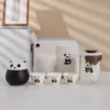 Juego de Té de Viaje Panda Zhihetang Juego Portátil de Una Olla Tres Tazas Seis Tazas para Exterior para Llevar Taza Exprés Regalo