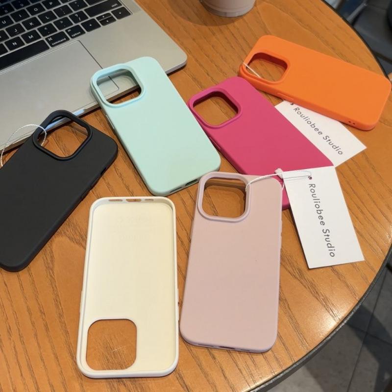 iPhone16promax手机壳纯色14plus15苹果1