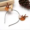 Regalo de Navidad Estilo Bosque Diadema de Astas de Ciervo Femenina Linda Pinza para el Cabello de Niños Diadema de Papá Noel Accesorios para Adultos