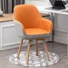 Cadeira de Maquiagem Ins Trendy de Luxo Leve Avançada com Encosto para Quarto de Casa, Banqueta de Mesa de Maquiagem Simples Moderna para Nail Art