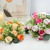 Simulación transfronteriza columna romana bola de rosa flor guía arreglo floral decoración suministros de boda flor guía decoración corona al por mayor