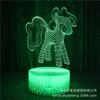 Venta al por mayor de fábrica caricatura nuevo bikachu combinación 3d luz nocturna linterna de celebridad de internet LED colorido lámpara de mesa creativa