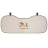 Almohada para Reposacabezas y Lumbar de Coche de Seda de Hielo Azul con Espuma de Memoria, Cojín Lindo de Dibujos Animados para Soporte Lumbar de Coche, Almohada Cómoda para Coche