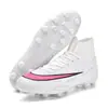 Zapatos de fútbol de caña alta de talla grande 32-47 transfronterizos para hombres, mujeres, adultos y niños, adecuados para competición y entrenamiento, con tacos TF y tacos redondos largos AG