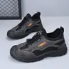 Sapatos de Pano Velho de Pequim Slip-on Sapatos de Pai Sapatos Casuais Sapatos de Caminhada para Homens de Meia-idade e Idosos Sola Macia Respirável Sapatos Esportivos para Exterior