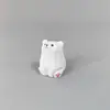Oso Pequeño Tallado Puro Hecho a Mano en Madera Maciza Artesanía de Madera, Decoraciones de Escritorio para Sala de Estar y Oficina, Lindos Accesorios para el Hogar