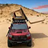Tienda de Campaña Rígida para Montar en Coche con Diseño de Apertura Lateral, Base de Panal de Aluminio, Escaleras de Aluminio de 2.3m, Tira de Luz LED Integrada, Impermeable