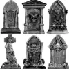 Populares Señales de Lápidas de Halloween, Estacas Grandes para Jardín con 6 Estilos de Lápidas de Terror, Señales de Cementerio Rip