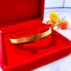Pulsera transfronteriza de Vietnam chapada en oro moda coreana oro europeo pulsera simple cepillada tarjeta femenina hebilla para el hogar pulsera