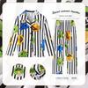 Pijama para Niña Primavera y Otoño Manga Larga Traje Infantil Niña Dibujos Animados Princesa Delgado Ropa de Casa 2025 Nuevo Ropa Exterior