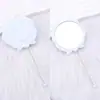 Espejo de Maquillaje de Mano con Forma de Rosa Creativa, Espejo de Tocador Portátil con Superficie de Espejo de Alta Definición con Cuentas DIY, Al por Mayor en Stock