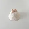 Sombrero de Bebé Qiunan 2026 Primavera Nuevo Estilo Ins Dibujo Animado Conejo Sombrero de Pescador para Niños y Niñas Sombrero de Cubo de Princesa para Bebé