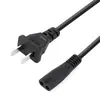 Cable de carga para maquinilla de afeitar con cola de ocho caracteres lineal de dos clavijas, estándar nacional, cola de ocho caracteres, cable de alimentación de cola de ocho caracteres, 14 mm