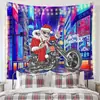 Tapeçaria de Natal Nova Pano de Pendurar Transfronteiriço Pano de Fundo Decorativo Sala de Fundo de Natal Atmosfera de Feriado Pano de Parede Estilo Americano
