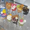 Soporte de Exhibición para Bebé Leche Caliente Modelo Soporte para Cono de Helado Soporte de Cono Puesto de Comerciante Hotel Snack Transparente